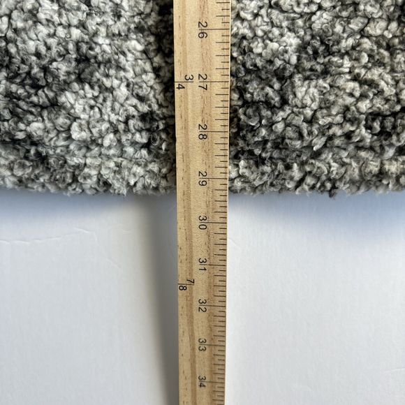 True Grit Sherpa Fleece Mens Pullover Sweater Small Gray Quarter Zip Warm - Picture 7 of 7